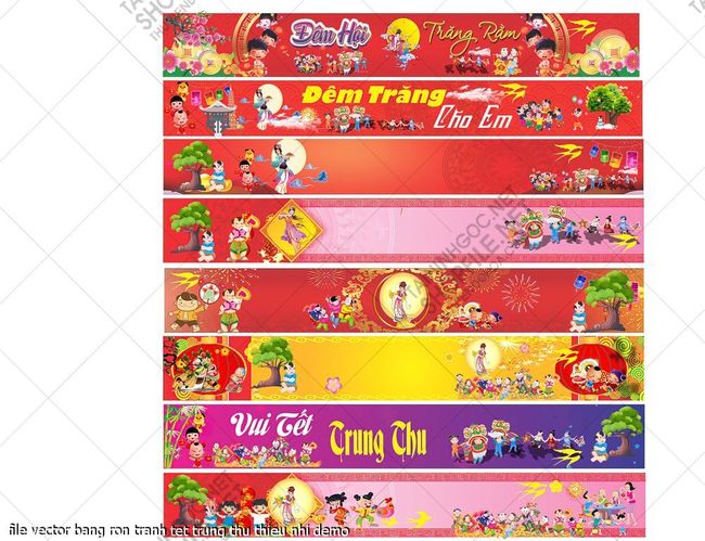file vector bang ron tranh tet trung thu thieu nhi 